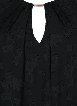 Zizzi Short-sleeved Blouse With Structure -Chic Soldes M58832A 0199 Details1