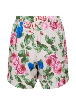 Zizzi Shorts With Floral Print -Chic Soldes M58875C 9989 Back