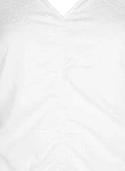 Zizzi Short Sleeve Dress With Draping -Chic Soldes M58895A 1101 Details1