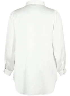 Zizzi Long Shirt With Pearl Buttons -Chic Soldes M58919B 1101 Back