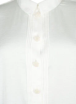 Zizzi Long Shirt With Pearl Buttons -Chic Soldes M58919B 1101 Details1