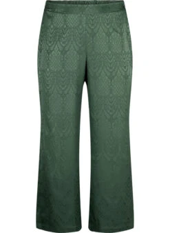 Zizzi Trousers With Textured Pattern -Chic Soldes M58959C 0293 Front