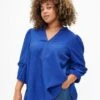 Zizzi Blouse With Ruffles -Chic Soldes M58965A 1406 ModelFront
