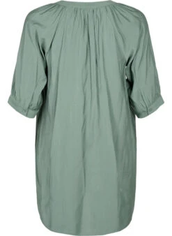 Zizzi Viscose Tunic With 3/4 Sleeves -Chic Soldes M58978A 0293 Back