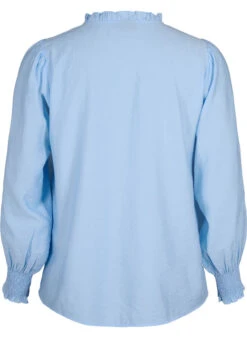Zizzi Blouse With Ruffles And Broderie Anglaise -Chic Soldes M58985A 2158 Back