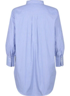 Zizzi Loose-fitting Striped Cotton Shirt -Chic Soldes M58987A 0307 Back