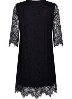 Zizzi Lace Dress With 3/4 Sleeves -Chic Soldes M59131D 0199 Back