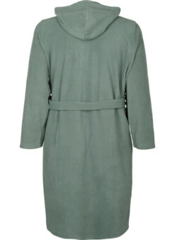Zizzi Bathrobe With Zipper And Hood -Chic Soldes M59140C 0728 Back
