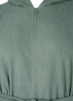 Zizzi Bathrobe With Zipper And Hood -Chic Soldes M59140C 0728 Details1