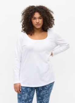 Zizzi Basic Cotton Blouse 2-pack