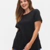 Zizzi Basics Cotton T-shirt 2-pack -Chic Soldes M59965B 9999 ModelFront