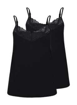 Zizzi Viscose Top With Lace Details -Chic Soldes M59971C 0199 Front