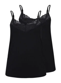 Zizzi Viscose Top With Lace Details -Chic Soldes M59971C 0199 MultiPack