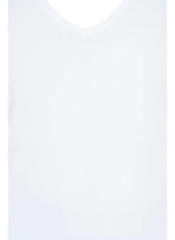 Zizzi Ribbed Basic Top With V-neckline -Chic Soldes M59975A 1101 Details1