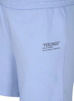 Zizzi Sweat Shorts With Text Print -Chic Soldes M59978B 1517 Details1