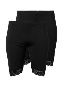Zizzi 2-pack Cycling Shorts With Lace Trim -Chic Soldes M59981F 0199 Front