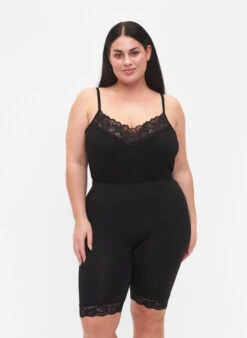 Zizzi 2-pack Cycling Shorts With Lace Trim