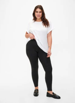 Zizzi 2-pack Basic Leggings -Chic Soldes M59989A 0199 ModelFullBody