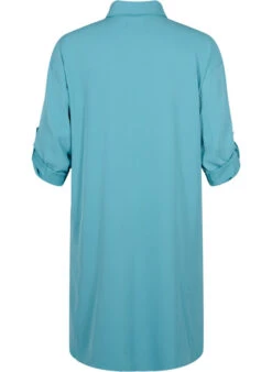 Zizzi Long Dress Jacket With Button Closure -Chic Soldes M61024D 2322 Back