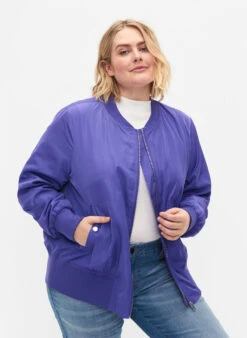 Zizzi Bomber Jacker With Pockets
