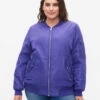 Zizzi Bomber Jacket With Zip -Chic Soldes M61067A 2290 ModelFront