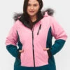 Zizzi Ski Jacket With Detachable Hood