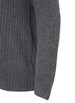 Zizzi Turtleneck Sweater With Ribbed Texture -Chic Soldes M61087I 1801 Details1