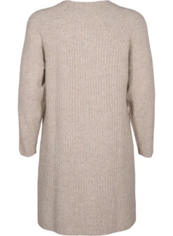 Zizzi Rib-knit Dress With Slit -Chic Soldes M61087M 2237 Back