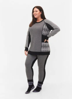 Zizzi Ski Leggings In Wool