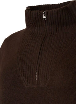 Zizzi Knitted Sweater With Zipper -Chic Soldes M61187C 1056 Details1