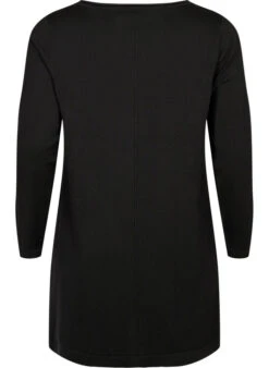 Zizzi Knitted Dress In Cotton-viscose Blend -Chic Soldes M61194B 0199 Back