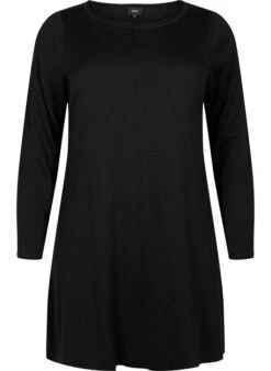 Zizzi Knitted Dress In Cotton-viscose Blend -Chic Soldes M61194B 0199 Front