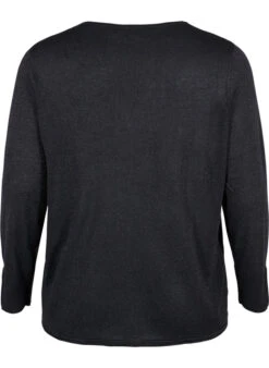 Zizzi Viscose Knit Blouse With Glitter -Chic Soldes M61197A 0199 Back