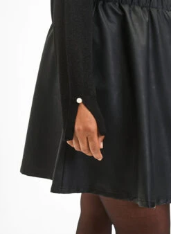 Zizzi Viscose Knit Blouse With Glitter -Chic Soldes M61197A 0199 ModelDetail1