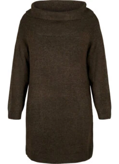Zizzi Melange Knit Dress -Chic Soldes M61207G 1056 Front