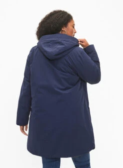 Zizzi Functional Lightweight Parka -Chic Soldes M61220A 1494 ModelBack