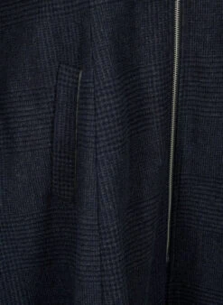 Zizzi Checkered Coat With Wool -Chic Soldes M61233A 1801 Details2