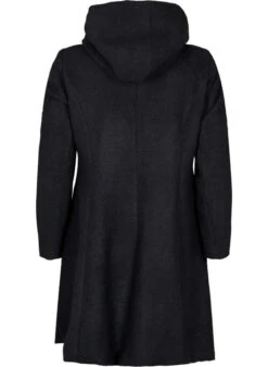 Zizzi A-line Coat With Hood -Chic Soldes M61234A 0199 Back
