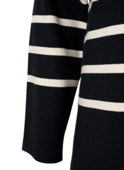 Zizzi Striped Viscose Sweater -Chic Soldes M61259A 0199 Details2