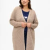 Zizzi Knitted Cardigan In Cotton-viscose Mix -Chic Soldes M61301B 2237 ModelFront