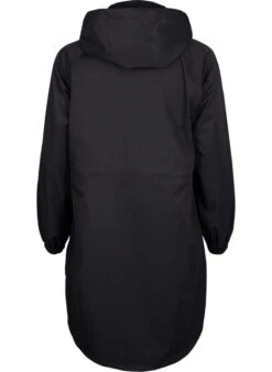 Zizzi Functional Coat With Pockets And Hood -Chic Soldes M61307A 0199 Back