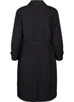 Zizzi Long Trench Coat With Belt -Chic Soldes M61313B 0199 Back