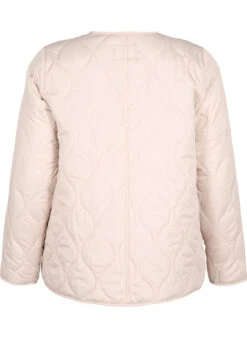 Zizzi Quilted Jacket With Buttons -Chic Soldes M61324A 1112 Back