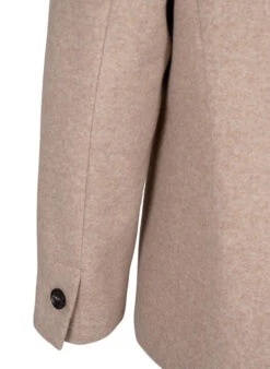 Zizzi Melange Blazer With Slit -Chic Soldes M61325A 1112 Details3