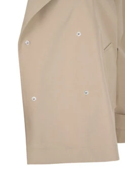 Zizzi Short Trench Coat With Snap Button Closure -Chic Soldes M61328A 0249 Details3