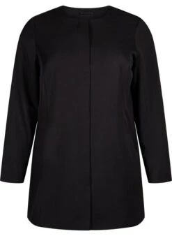 Zizzi Spring Jacket With Concealed Button Placket -Chic Soldes M61330A 0199 Front