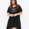 Zizzi Organic Cotton Nightdress With V-neck