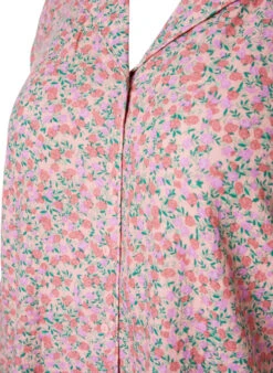 Zizzi Cotton Pyjama Top With Floral Print -Chic Soldes M70014B 0996 Details1