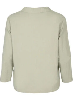 Zizzi Cotton Shirt With Structured Fit -Chic Soldes M70025A 1563 Back