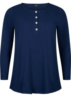 Zizzi Nightshirt With Long Sleeves -Chic Soldes M70031A 1494 Front